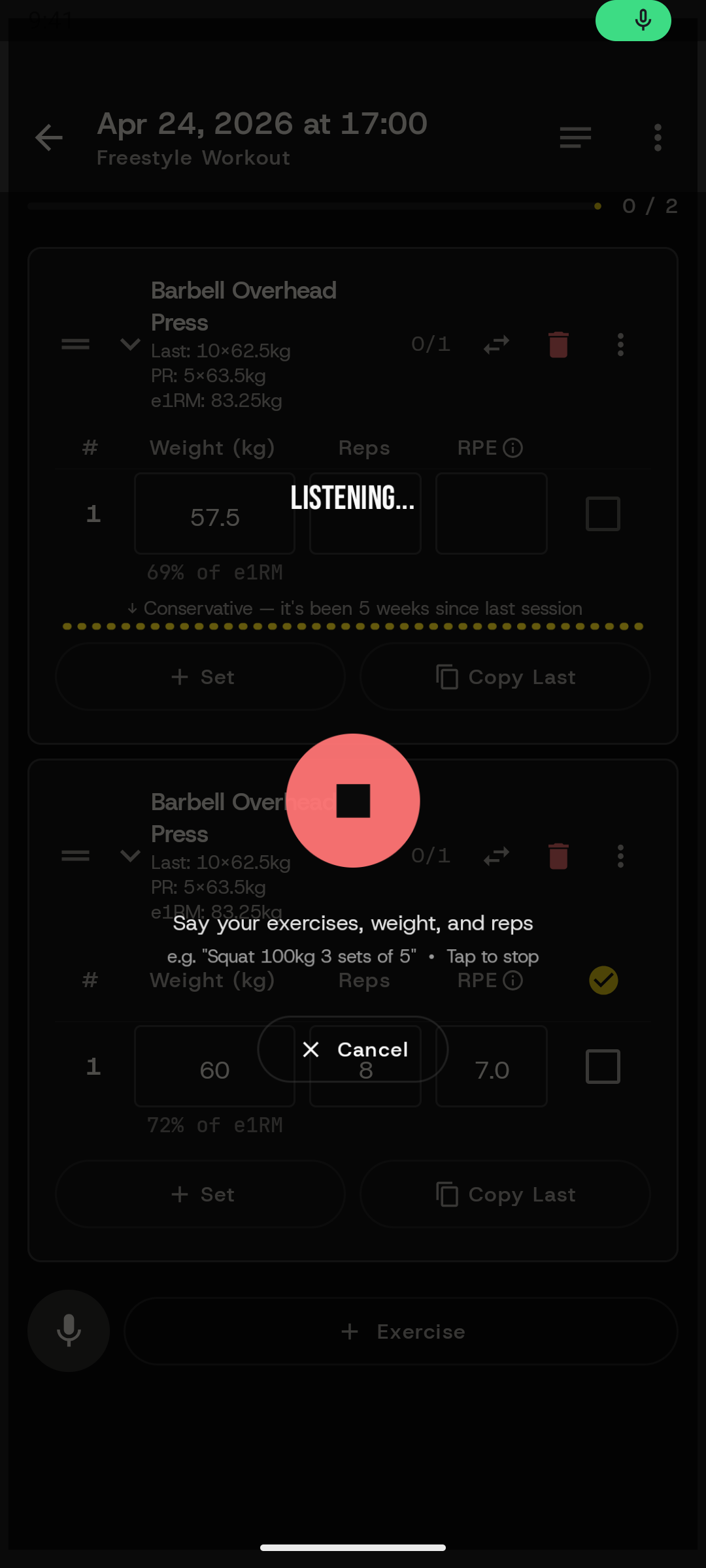 LOG BY VOICE